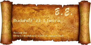 Budaházi Elmira névjegykártya